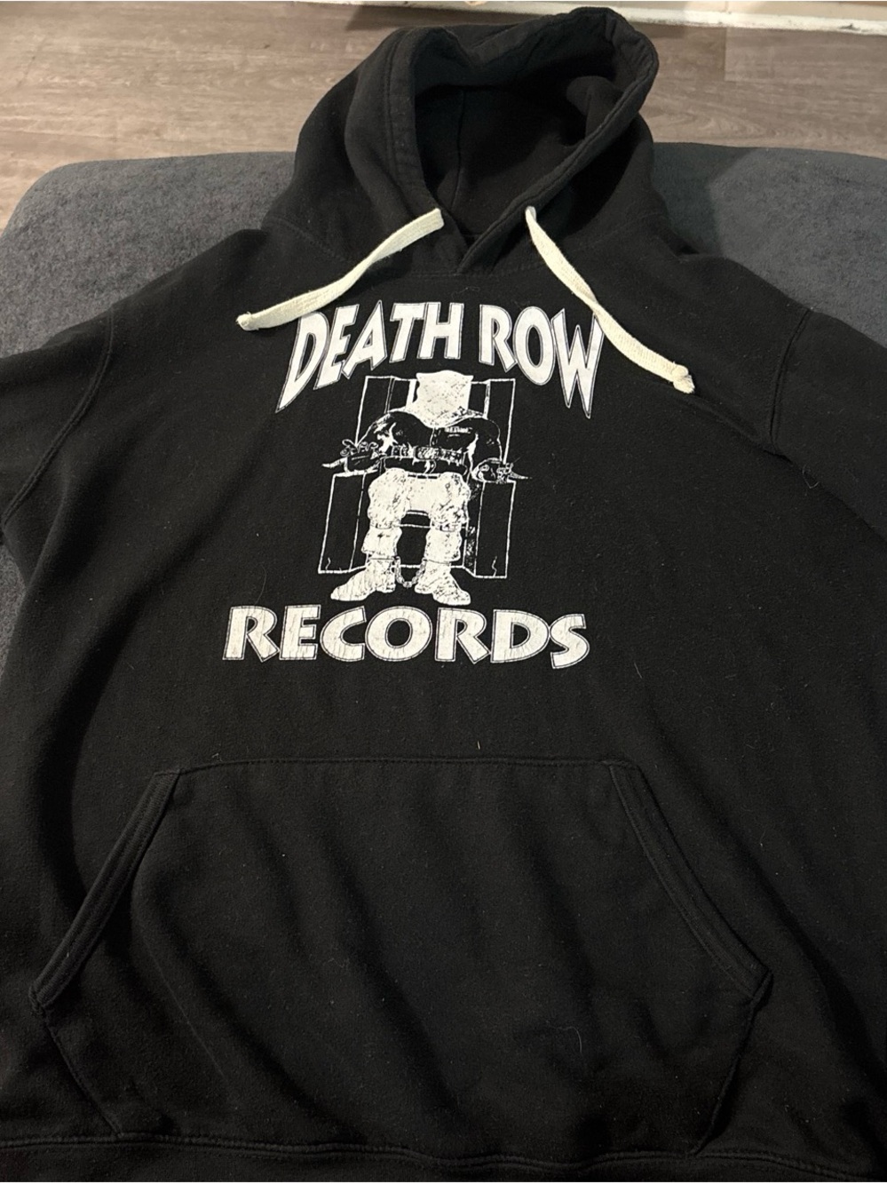Black Graphic Hoodie - Men